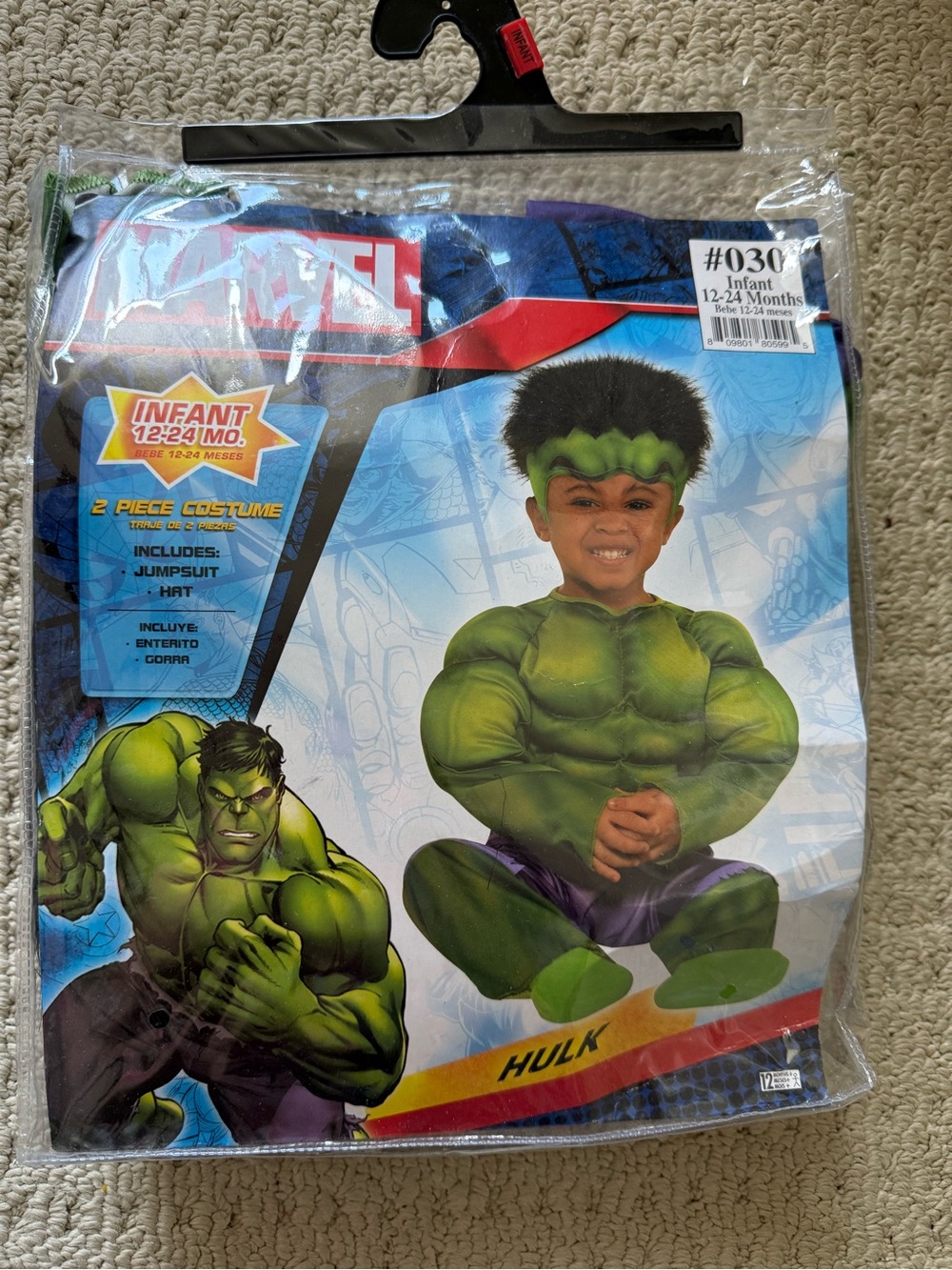 Marvel Baby Hulk Costume - Green and Purple